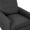 vidaXL Fauteuil Gris fonc&eacute; Tissu