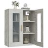 vidaXL Armoire murale suspendue Gris béton 69,5x34x90 cm