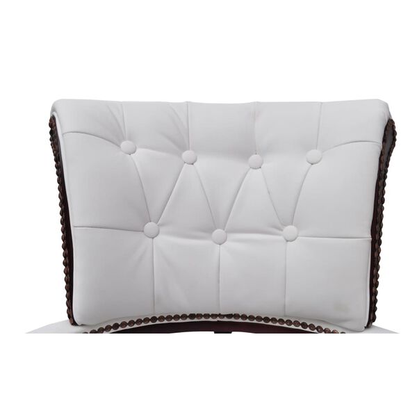 vidaXL Chaise de bureau pivotante Blanc