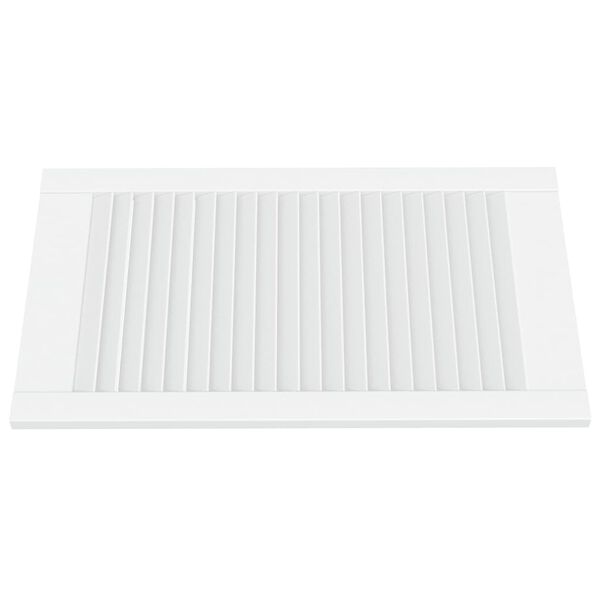 vidaXL Portes d'armoire à persiennes 2 pcs blanc 69x39,4 cm pin massif
