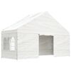 vidaXL Belvédère avec toit blanc 5,88x2,23x3,75 m polyéthylène