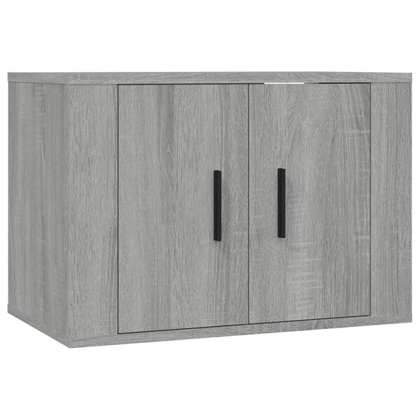 vidaXL Ensemble de meubles TV 2 pcs Sonoma gris Bois d'ing&eacute;nierie