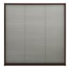 vidaXL Moustiquaire pliss&eacute;e pour fen&ecirc;tre Aluminium Marron 120x120 cm