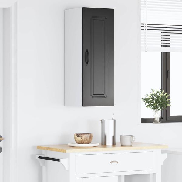 vidaXL Armoire de cuisine avec stockage Kalmar Noir 30 x 31 x 80 cm