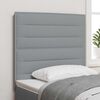 vidaXL T&ecirc;te de lit Gris clair 100 cm tissu