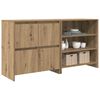 vidaXL Buffet 2 pcs Ch&ecirc;ne artisanal 70 x 41 x 75 cm Bois d'ing&eacute;nierie