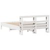 vidaXL Cadre de lit sans matelas blanc 140x200 cm bois de pin massif