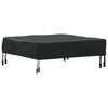 vidaXL Housse de Table Uni Noir 72 x 72 x 15 cm tissu