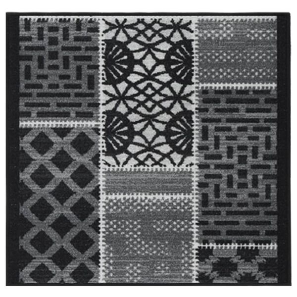vidaXL Tapis de couloir Noir 80x100 cm