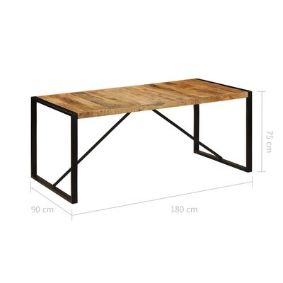 Table atelier manguier 180cm