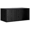 vidaXL Meuble pour caisse de chat Ch&ecirc;ne noir 100 x 49 x 45 cm