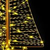 vidaXL Sapin de Noël avec 160 LED Blanc chaud 150 cm PET