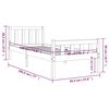 vidaXL Cadre de lit sans matelas 90x190 cm bois massif