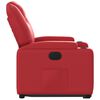 vidaXL Fauteuil inclinable &eacute;lectrique rouge similicuir