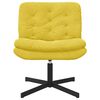 vidaXL Fauteuil relaxant pivotant Jaune 63 x 75 x 76 cm Velours