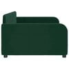 vidaXL Lit de repos sans matelas vert fonc&eacute; 100x200 cm velours