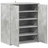 vidaXL Armoire &agrave; chaussures Gris b&eacute;ton 60x35x70 cm Bois d&rsquo;ing&eacute;nierie