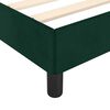vidaXL Cadre de lit sans matelas vert fonc&eacute; 120x190 cm velours