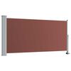 vidaXL Auvent lat&eacute;ral r&eacute;tractable de patio 120x300 cm Marron