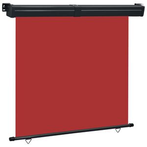 vidaXL Auvent lat&eacute;ral de balcon 175x250 cm Rouge