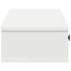 vidaXL Étagère murale et tiroirs blanc 100x37,5x19cm bois d'ingénierie