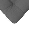 vidaXL Coussins de siège 4 pcs Gris foncé 45 x 45 x 12 cm tissu