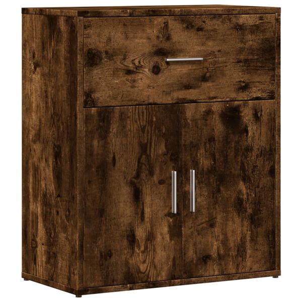 vidaXL Buffet ch&ecirc;ne fum&eacute; 60x31x70 cm bois d'ing&eacute;nierie