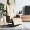 vidaXL Fauteuil inclinable de massage repose-pieds cappuccino