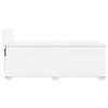 vidaXL Sommier &agrave; lattes de lit avec matelas Blanc 90x190 cm Similicuir