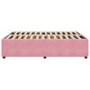 vidaXL Cadre de lit sans matelas rose 160x200 cm velours