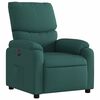 vidaXL Fauteuil inclinable &eacute;lectrique Vert fonc&eacute; Tissu