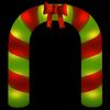vidaXL Porte vo&ucirc;t&eacute;e gonflable de No&euml;l avec LED 270 cm