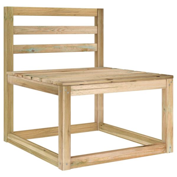 vidaXL Salon de jardin 6 pcs bois de pin impr&eacute;gn&eacute; de vert