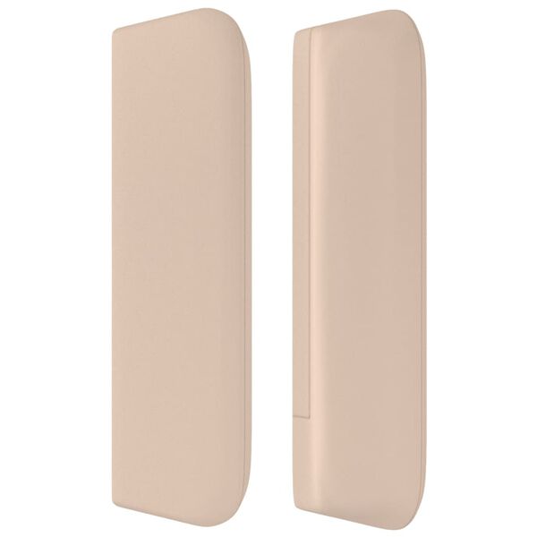 vidaXL Tête de lit avec oreilles Cappuccino 147x16x78/88 cm Similicuir