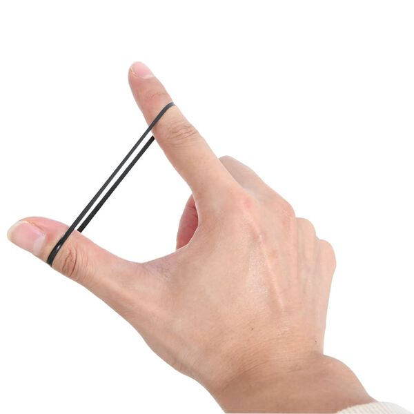 vidaXL Bandes tress&eacute;es pour chevaux 500 pcs silicone noir