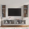 vidaXL Ensemble de meubles TV 4 pcs Sonoma gris Bois d'ing&eacute;nierie