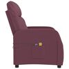 vidaXL Fauteuil &eacute;lectrique de massage Violet Tissu