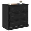 vidaXL Buffet Chêne noir 70 x 35,5 x 67,5 cm Bois d'ingénierie