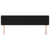 vidaXL Têtes de lit 2 pcs Noir 90x7x78/88 cm Tissu