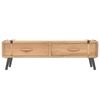 vidaXL Meuble TV 110x33x35 cm Bois de sapin massif