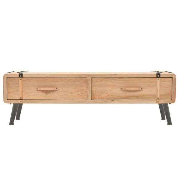 vidaXL Meuble TV 110x33x35 cm Bois de sapin massif
