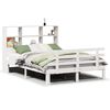 vidaXL Lit biblioth&egrave;que sans matelas blanc 120x190 cm bois pin massif