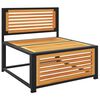 vidaXL Canap&eacute; de jardin sans accoudoirs coussins bois massif d'acacia