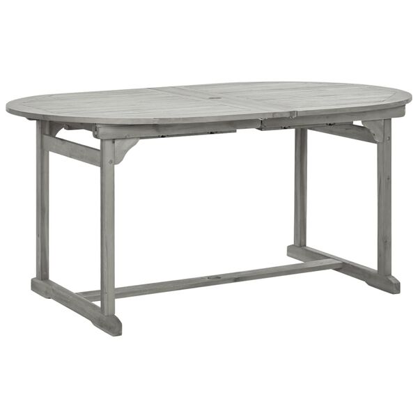 vidaXL Table &agrave; d&icirc;ner de jardin (160-240)x100x75cm Bois d'acacia massif