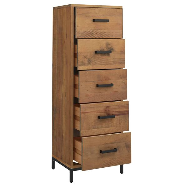 vidaXL Commode 42x35x110 cm Bois de pin massif