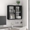vidaXL &Eacute;tag&egrave;re murale sous forme de cube Noir 69,5x29,5x69,5 cm MDF