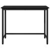 vidaXL table Ch&ecirc;ne noir 80 x 50 x 76,5 cm Bois d'ing&eacute;nierie et acier