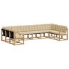 vidaXL Ensemble de canap&eacute;s d'ext&eacute;rieur 10 pc Blanc et Beige