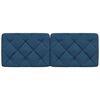 vidaXL Coussin de t&ecirc;te de lit bleu 120 cm tissu