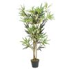 vidaXL Bambou artificiel 552 feuilles 120 cm vert
